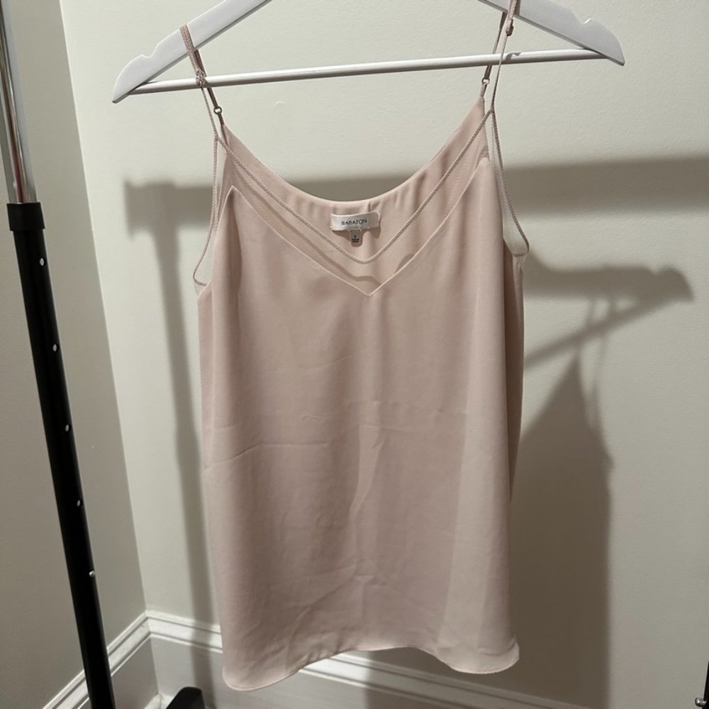 Aritizia - Babaton - Doubled Lined Blush Tank with Mesh
